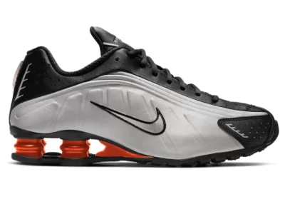 Tênis Nike Shox R4 Cinza Vermelho Preto